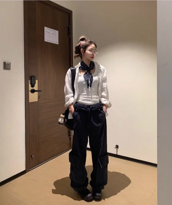 100%純亞麻慵懶寬鬆襯衫