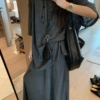 亞麻棉T半身裙套裝