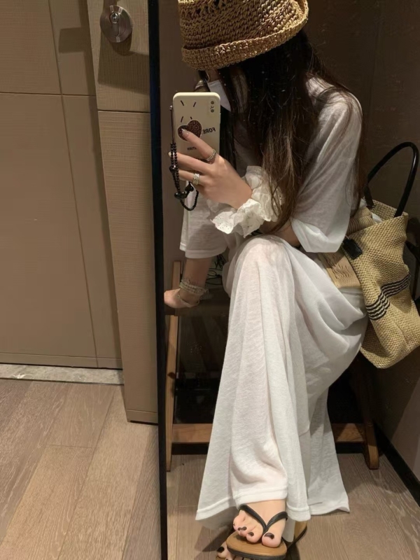 亞麻棉T半身裙套裝