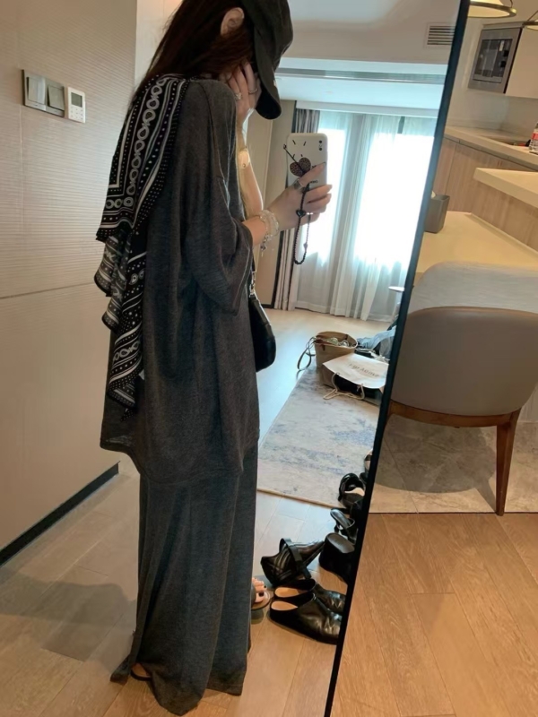 亞麻棉T半身裙套裝