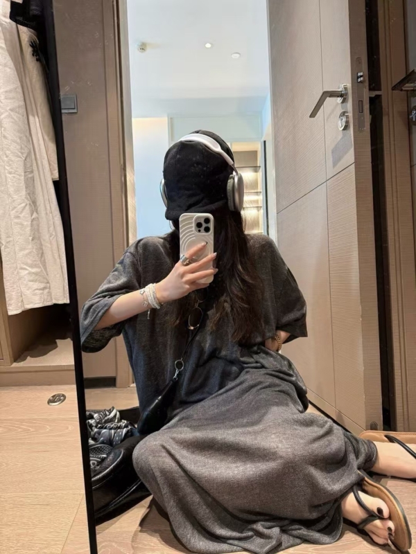 亞麻棉T半身裙套裝