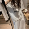 亞麻棉T半身裙套裝