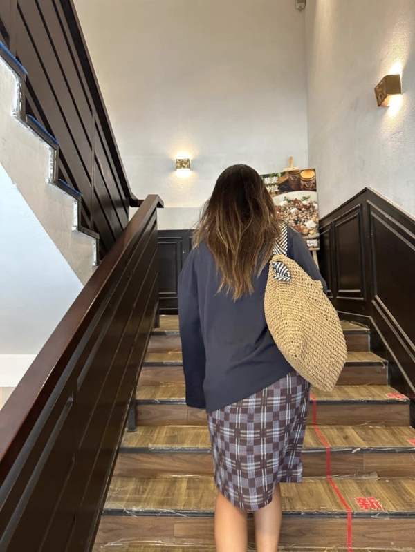 兩穿抹胸半身裙印花透氣棉紗上衣