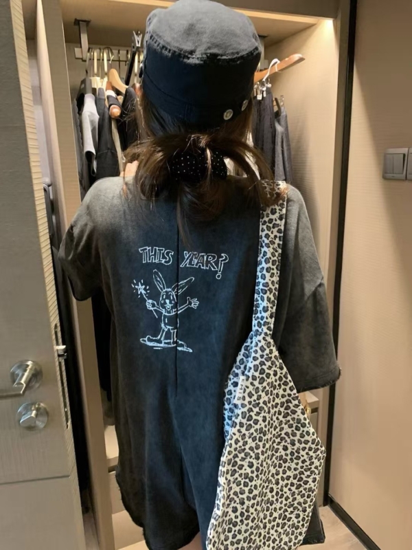 圈圈棉趣味連身短褲