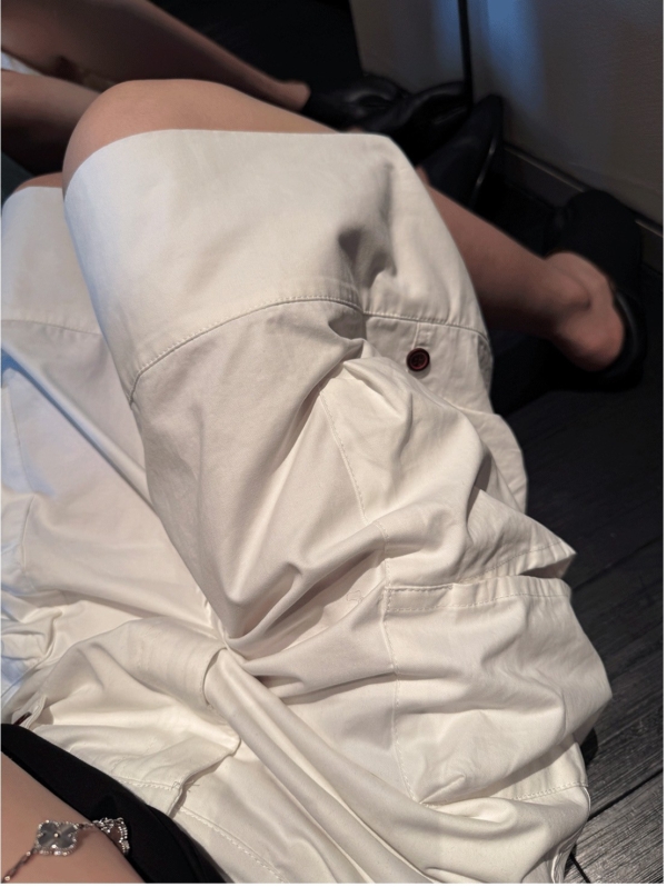 機能重工裝褲寬鬆大口袋七分褲