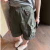 機能重工裝褲寬鬆大口袋七分褲