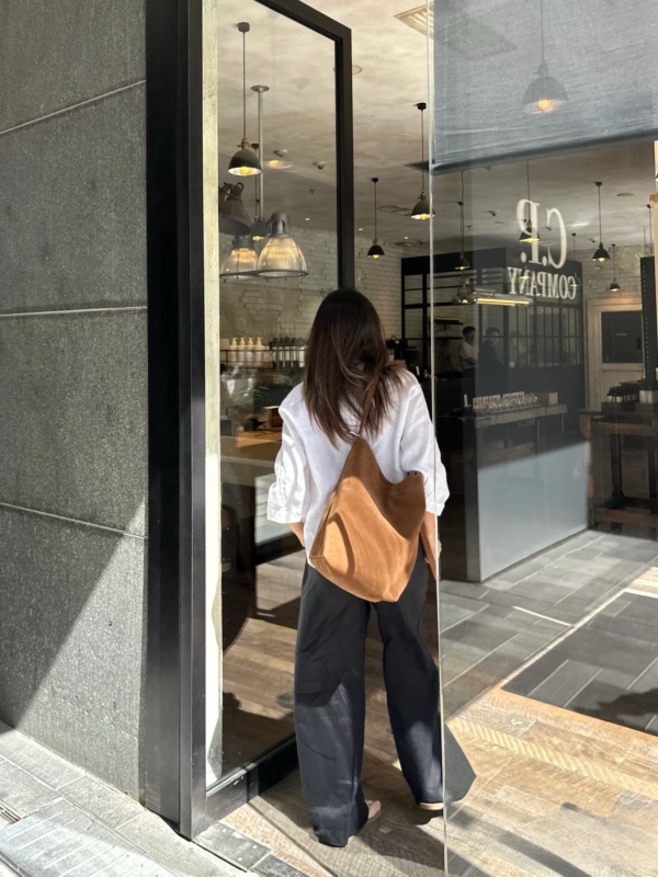 V領亞麻法式襯衫