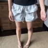 鬆緊腰休閒百搭尼龍工裝短褲