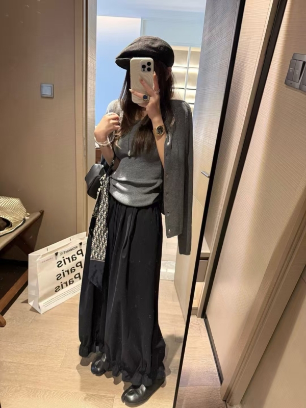 入秋超柔紗洗棉花邊燈籠長褲