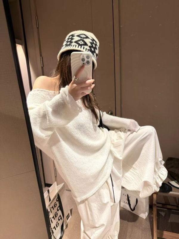 入秋超柔紗洗棉花邊燈籠長褲