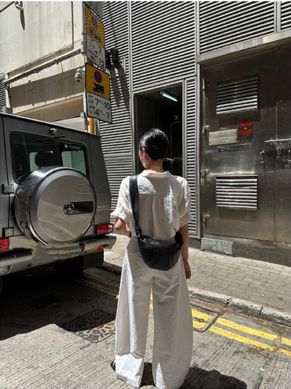 夏款純亞麻袖口翻折休閒襯衫上衣