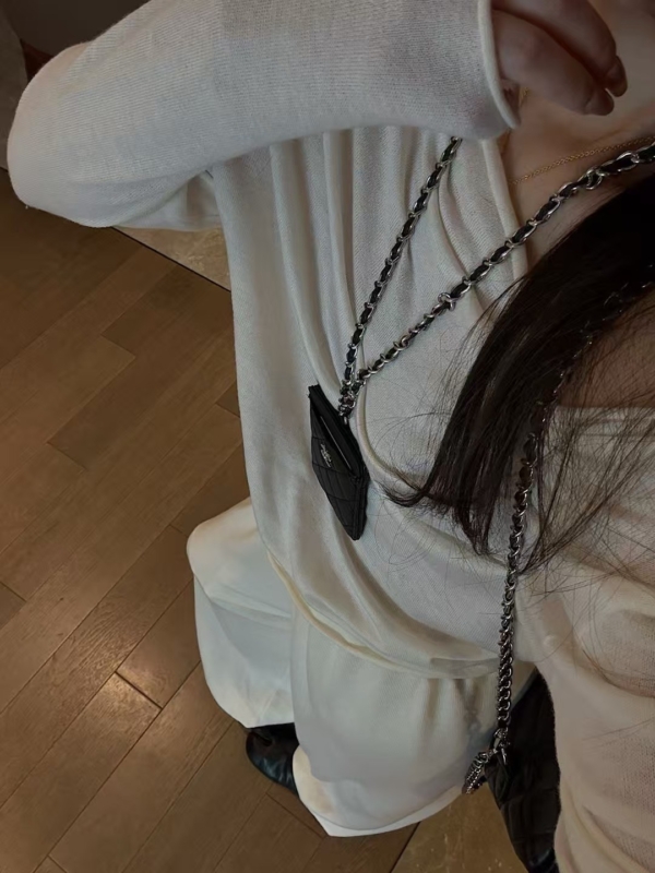 秋款不規則上衣羊毛燈籠褲針織2件套裝