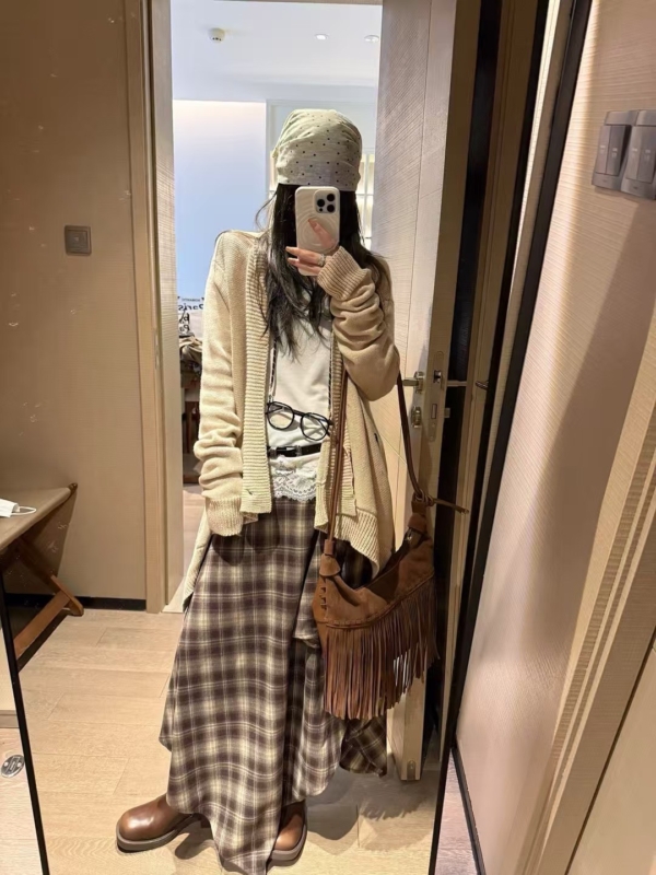 多穿不規則針織開衫上衣