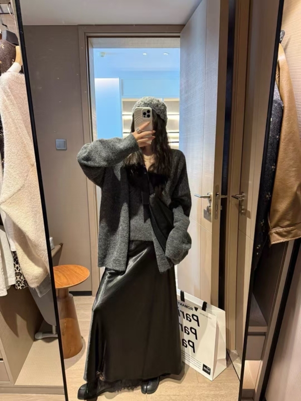 蕾絲背心開襟衫兩件毛衣套裝