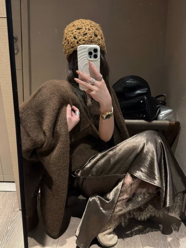 蕾絲背心開襟衫兩件毛衣套裝