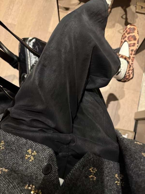 入秋仿磨皮麂皮絨感八分皮褲