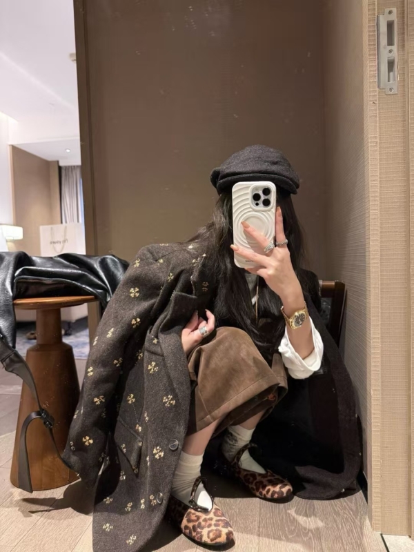 入秋仿磨皮麂皮絨感八分皮褲