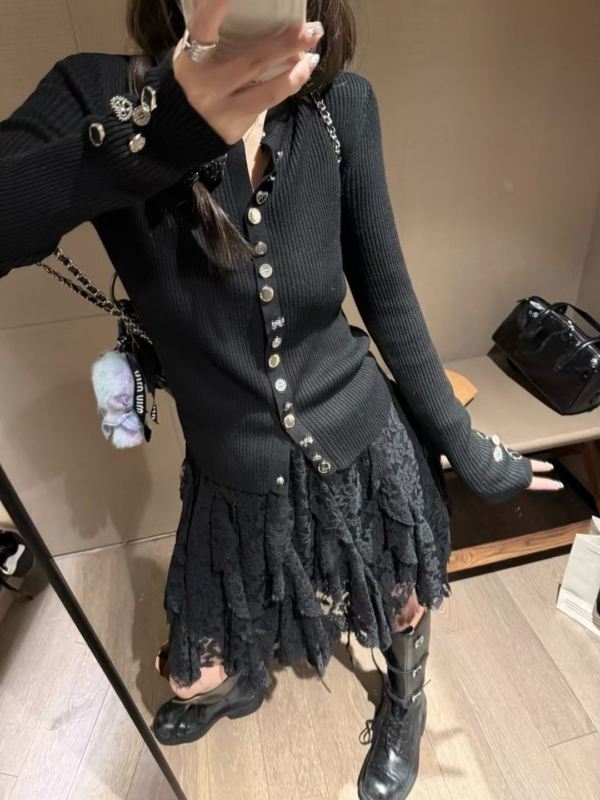 內裡褲蕾絲刺繡短裙