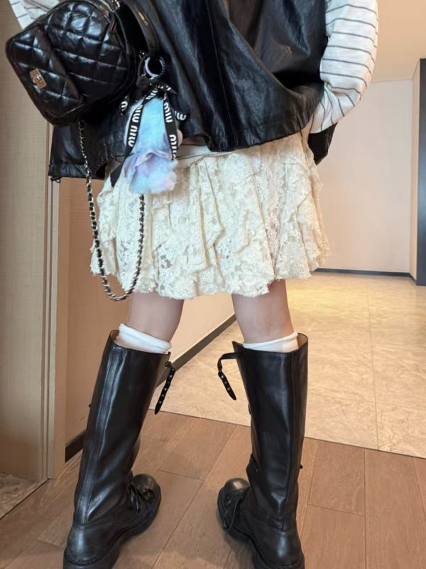 內裡褲蕾絲刺繡短裙