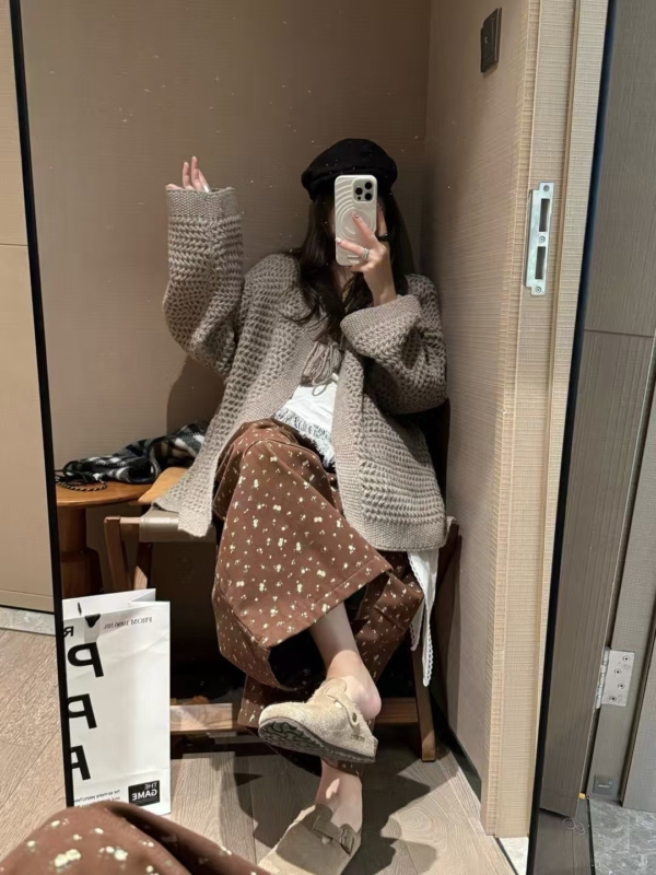 糯米絨毛球大開衫外套