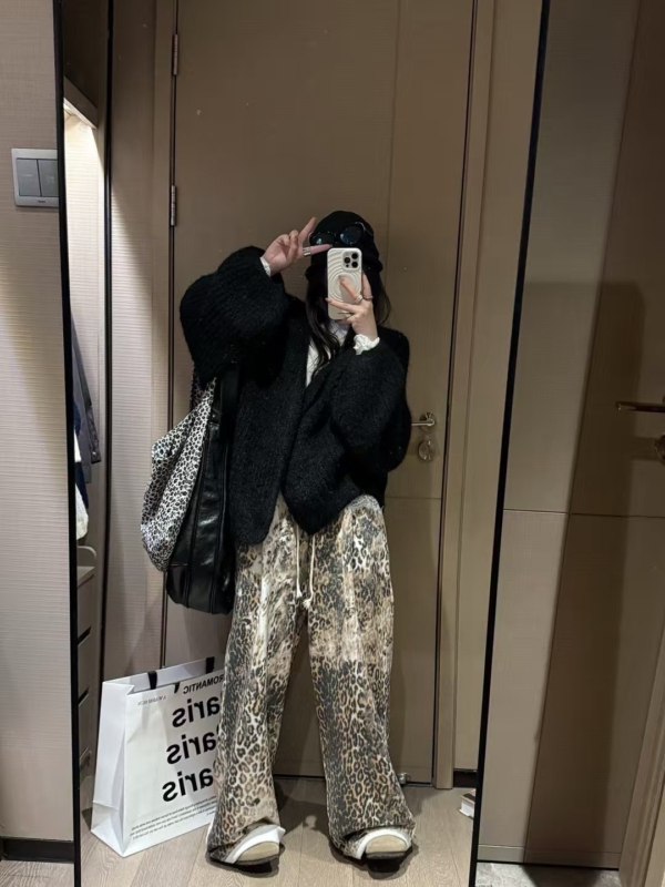 羊駝絨燈籠袖大開衫毛衣外套