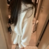 羊駝拉鍊毛衣短裙套裝