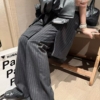 條紋西裝屁簾長褲