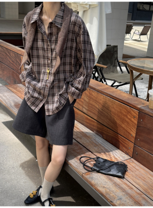 五分西裝褲配腰帶短褲