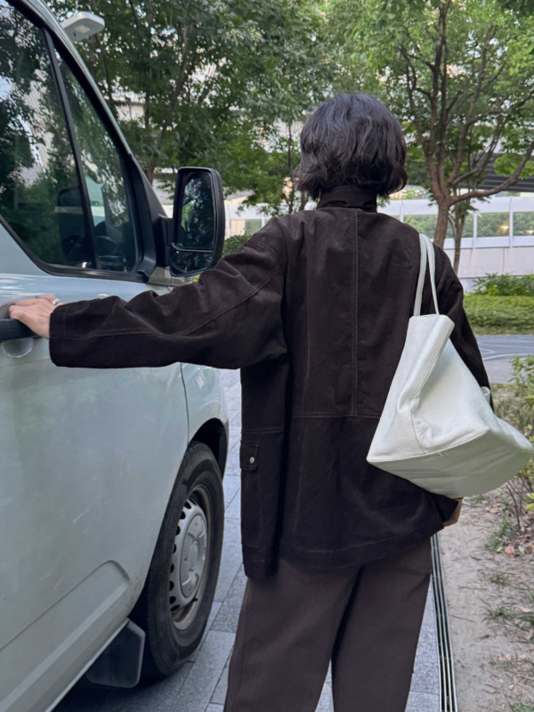 燈芯絨紋理質感外套